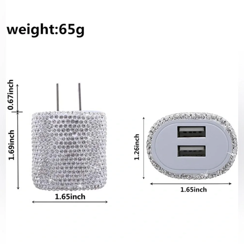 Bling Rhinestone Charging Adapter